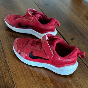 EUC Nike Revolution- red sneakers - size 12c